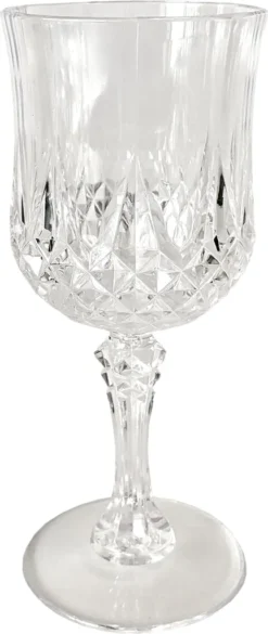 6er Set Kunststoff Weingläser Kristalleffekt 200ml / Ø7x16,5cm -Tassenladen 00f37e0220bcf8b6bd54b16bad219b11