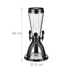 Relaxdays 4 L Biersäule Mit 3 Zapfhähnen -Tassenladen 0202b784248f29b934bf576b4a3778bd