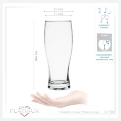 Biergläser 500ml (max. 640ml) Set 6-Teilig Bierseidel Weizengläser 0,5L Glas -Tassenladen 024cf8f543ea04c5633aece3201557e6