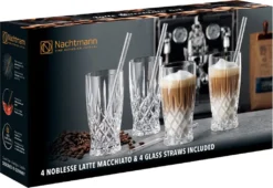 Nachtmann Latte Macchiato Set/4 + 4 Glastrinkhalme 7604/8tlg. Noblesse 104671 11 Nachtmann Latte Macchiato Set/4 + 4 Glastrinkhalme 7604/8tlg. Noblesse 104671 -Tassenladen 027cbf199245373506f099df1d9a2cd8