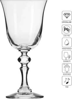 KROSNO Krista Kleine Rotweingläser, 6er-Set, 220 Ml -Tassenladen 04b61574aafffde678eedf541121ba76