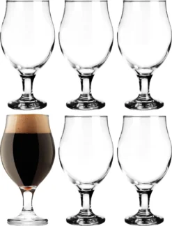 Biertulpen Biergläser Set 6 Teilig 500ml (max. 560ml) Pilsgläser Tulpe -Tassenladen 04d2d47b27b8e3756d4f56ecd45837b0