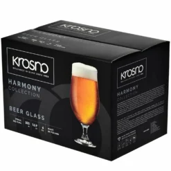 KROSNO Harmony Lager BierglÀser, 6er-Set, 500 Ml