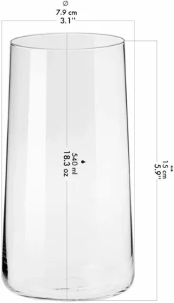 KROSNO Avant-Garde Longdrinkgläser, Set Von 6, 540 Ml -Tassenladen 17e1cd7d4d9751f7f8cba44a6a718c6e