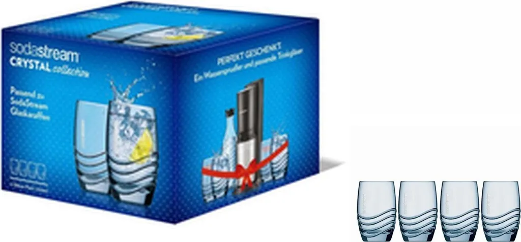 Sodastream Trinkglas 4er-Pack, Passend Zu Sodastream-Glaskaraffen 10 Sodastream Trinkglas 4er-Pack, Passend Zu Sodastream-Glaskaraffen – Bild 8