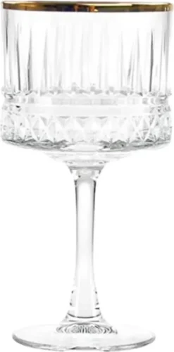 Pasabahce Pasabahace Elysia Golden Touch Kelchglas 4er Set Weingläser, Cocktails, 500 Ml