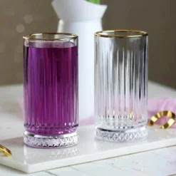 Pasabahce Elysia Golden Touch Long Drink Gläser 4-teiliges Set Mit Goldrand 280ml -Tassenladen 1cdf8057466bf02d502195eee0c98614