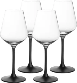 Villeroy & Boch Rotweinkelch, Manufacture Rock Klar,schwarz, 4 Tlg. -Tassenladen 1efcc90794bb7620caea9b1abac71931
