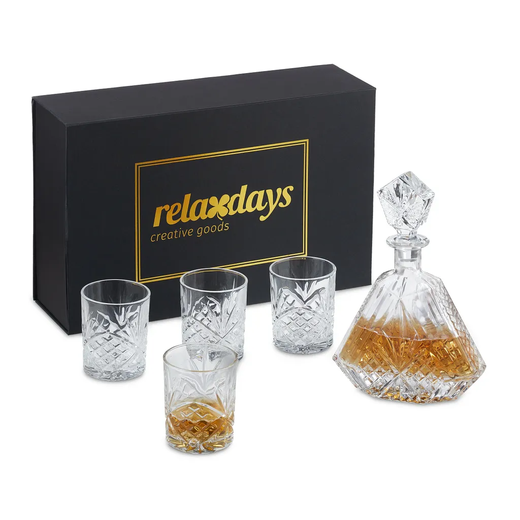 Relaxdays Whisky Set 5-teilig 3 Relaxdays Whisky Set 5-teilig