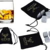 Echos 4er Whisky Steine Set Aus Granit | Wieder Verwendbar | Im Hochwertigem Stoffbeutel | 1 Echos 4er Whisky Steine Set Aus Granit | Wieder Verwendbar | Im Hochwertigem Stoffbeutel | -Tassenladen 21fc342033387ab33593b9947c22ec86