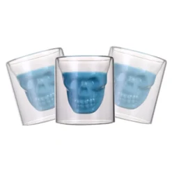 Skull-in-glass Winkee 4 Schnapsgläser Shot Glas Totenkopf Schädel 25ml Partyglas Weingläser -Tassenladen 23481a4b82fdf35a857f559e53d1cda3