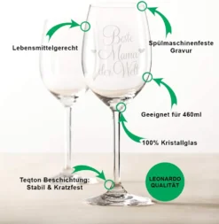 Leonardo Weinglas Beste Mama Der Welt Inkl. Bedruckter Holzkiste + Riesling Tandem - Geschenk Für Mama Ideal Als Muttert -Tassenladen 2467bbab384544539f58a6f8f5a2bb4a