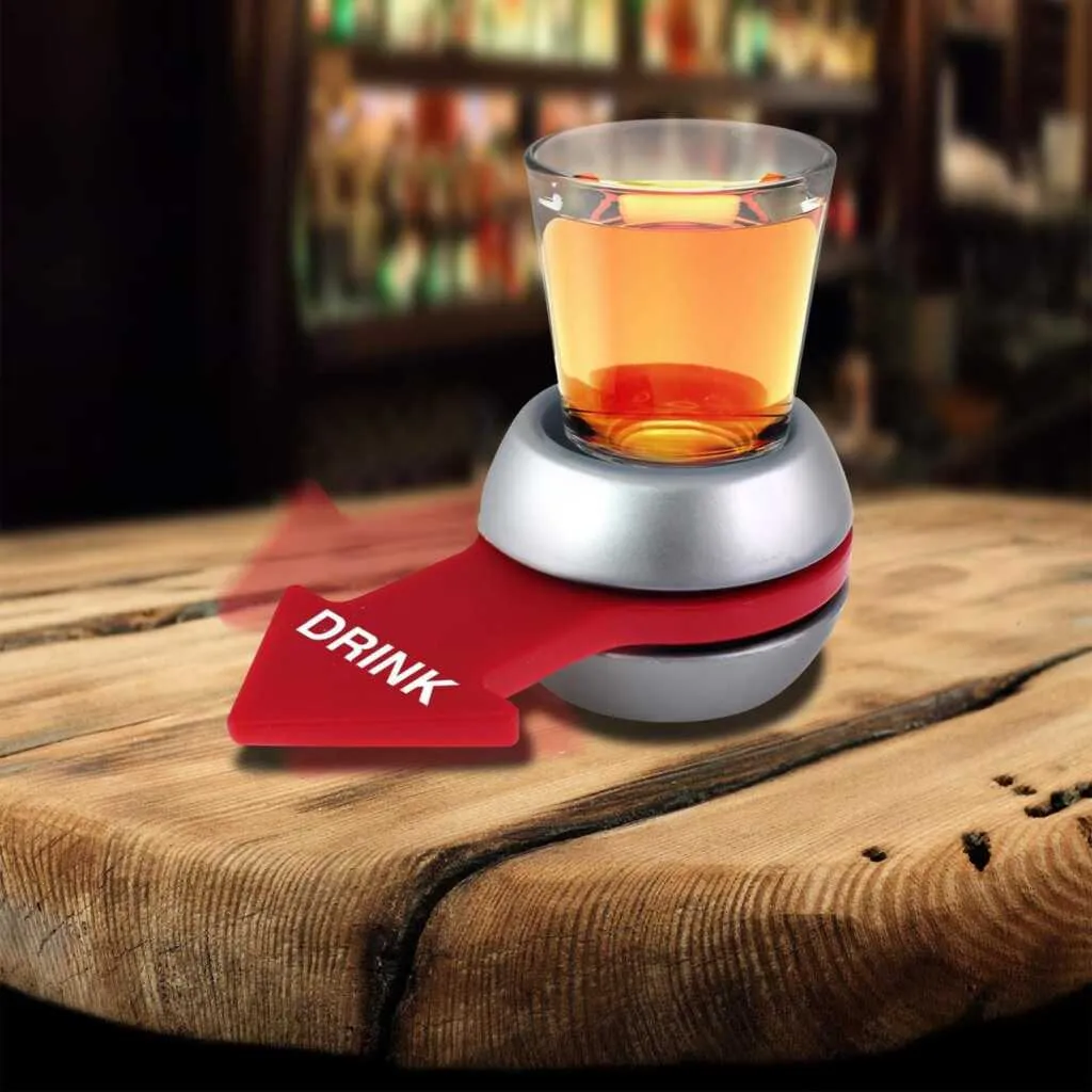 Shot Glas Spinner | Party-Spiel | Trinkspiel | Einschenken, Drehen, Trinken. Inklusive Shotglas Und Drehmechanismus 5 Shot Glas Spinner | Party-Spiel | Trinkspiel | Einschenken, Drehen, Trinken. Inklusive Shotglas Und Drehmechanismus – Bild 3