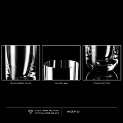 KROSNO Longdrinkgläser Wassergläser Trinkgläser | Set Von 6 | 360 ML | Glamour Kollektion | Perfekt Für Zuhause, Restaurants Und Partys | Spülmaschinenfest -Tassenladen 2d0fb1b14aa66141e0b69a1b514b4c68