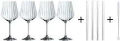 Nachtmann Gin&Tonic + 4 Glastrinkhalme 7574/8tlg. Tastes Good 103143 -Tassenladen 2d5f685812309609f34266d470000223