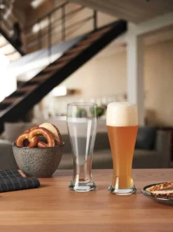 LEONARDO Weizenbierglas, Bierglas, 500 Ml, Transparent, Glas, 8 Cm, 236 Mm -Tassenladen 326b79d2187e0f76eea34e80827f000c