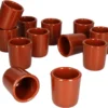 MamboCat 12er Ton Schnapsbecher 50 Ml Vollglasiert Shot-Glas Mediterran Unikat Handarbeit Tonbecher -Tassenladen 383ac228725a45f5f4d4672bb52724fb