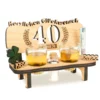Brynnberg Schnapsbank Mit Jahreszahl Zum Geburtstag - Holz Lorbeerkranz Mit Zahl 40 Jahre Hochzeitstag Und Jahrestag Oder Geburtstag - Schnapsgläser Latte Mit 2 Gläsern -Tassenladen 3aa88b0f360bdb5577c539a37f214ea1