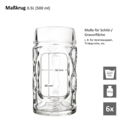6er Set Maßkrug 0,5L Geeicht Halber Liter Bierkrug Bierglas Perfekt Geeignet Für Gastronomie 17 6er Set Maßkrug 0,5L Geeicht Halber Liter Bierkrug Bierglas Perfekt Geeignet Für Gastronomie -Tassenladen 3da49adcc7eb0c80c0ea82c338880c1d