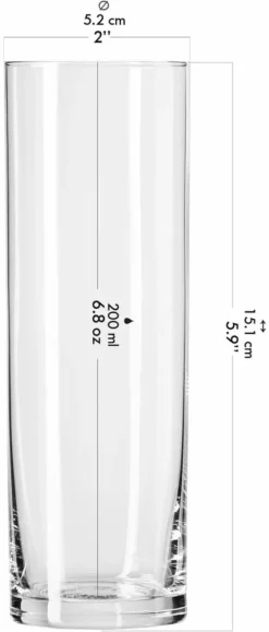 KROSNO Hohe Wassergläser, 6er-Set, 200 Ml -Tassenladen 3ee2841014a3da37c57fbfa742945c63