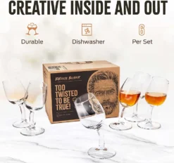 Brooze Bender Schnapsgläser 6er Set Stamper Glas Mit Stil Shot Vodka Likör Ouzo 12 Brooze Bender Schnapsgläser 6er Set Stamper Glas Mit Stil Shot Vodka Likör Ouzo -Tassenladen 40552ea1d98729eb5f4f1def26a755f6