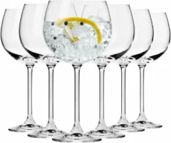 KROSNO Venezia Gin Tonic Wassergläser, 6er-Set, 480 Ml -Tassenladen 407fbe66819a250530b654fc921b186f