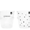Bastion Collections 2er Set Espresso Trink Glas Gläser BC Herz Punkte Schwarz 2 Bastion Collections 2er Set Espresso Trink Glas Gläser BC Herz Punkte Schwarz -Tassenladen 41bd081111d886a255e2fb14d219749f