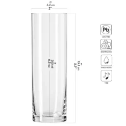 KROSNO Hohe Wassergläser, 6er-Set, 200 Ml -Tassenladen 4532e6c5042f479e9ef499bff4995d38