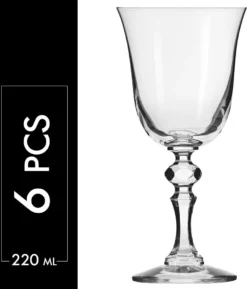 KROSNO Krista Kleine Rotweingläser, 6er-Set, 220 Ml -Tassenladen 455e5d47cd8fce3610e951a2c2332008