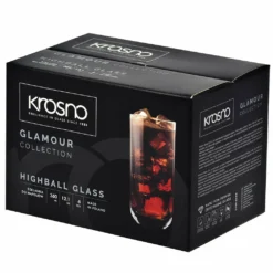 KROSNO Longdrinkgläser Wassergläser Trinkgläser | Set Von 6 | 360 ML | Glamour Kollektion | Perfekt Für Zuhause, Restaurants Und Partys | Spülmaschinenfest -Tassenladen 4ae51fca05494c3cf5ff70d23103529f