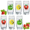 Trinkgläser Mit Lustigen Fruchtgesichtern 350ml (max. 400ml) Set 6 Teilig Aus Glas Bunt -Tassenladen 4f70a4b2e2c1d9c54ba900742fe10428