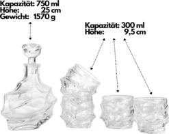 Echos Whiskyset | Whiskygläser | 7-Teiliges Whiskeyset | Geschenkset -Tassenladen 50fdc7323cd8522481c97c8abfdb0f84