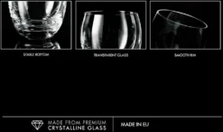 KROSNO Elite Whiskygläser, 6er-Set, 300 Ml -Tassenladen 5152f7d84958a700b8b732737c854344