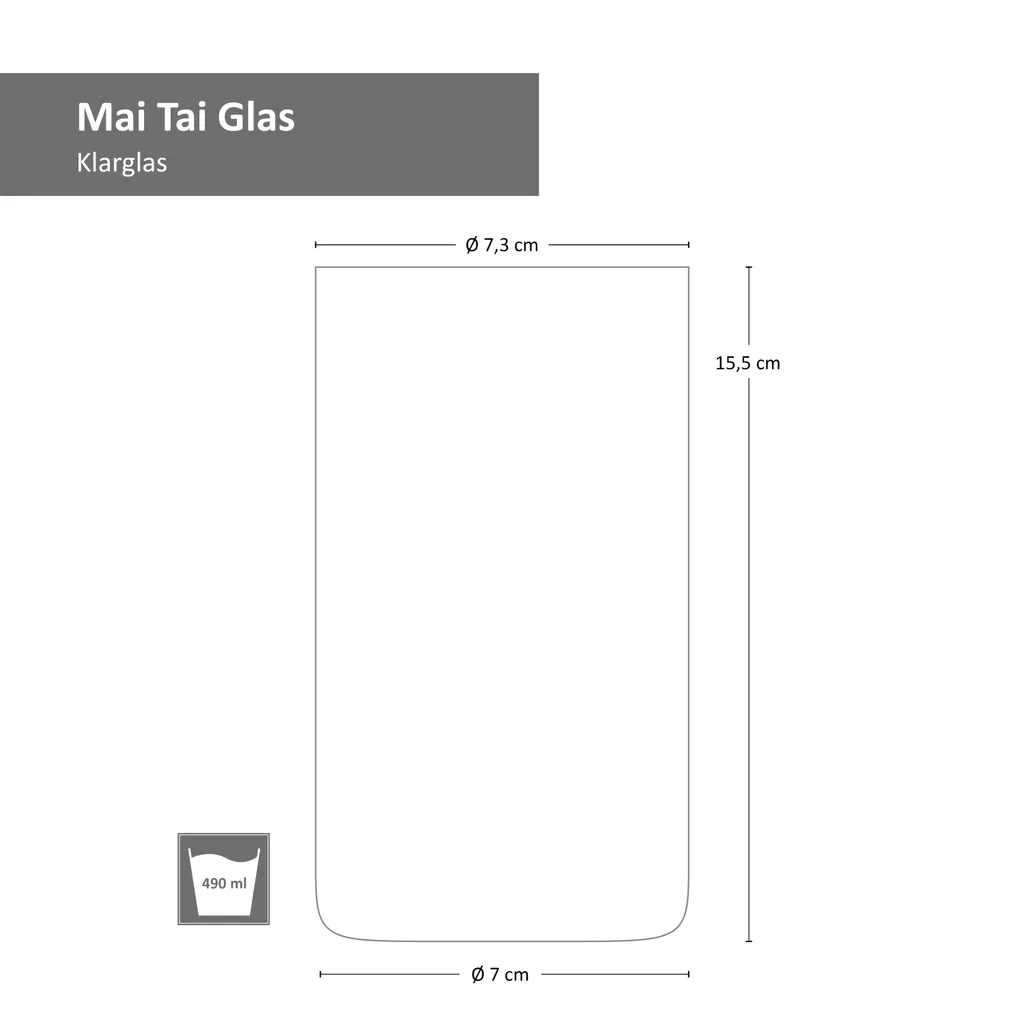 4x Mai Tai Glas 490 Ml Klarglas Cocktail-Kelch Tiki-Cocktail Rum-Longdrink Mai Tai Glass 11 4x Mai Tai Glas 490 Ml Klarglas Cocktail-Kelch Tiki-Cocktail Rum-Longdrink Mai Tai Glass – Bild 9