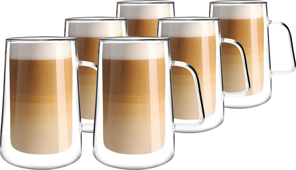 Thermogläser Doppelwandig 6er SET Latte Macchiato Espresso VIALLI DESIGN 300ml 4 Thermogläser Doppelwandig 6er SET Latte Macchiato Espresso VIALLI DESIGN 300ml – Bild 2