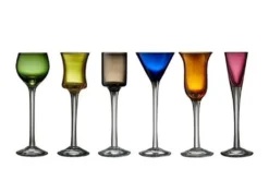 Lyngby Likörgläser 2,5 Cl Bis 4 Cl 6er Set Bunt