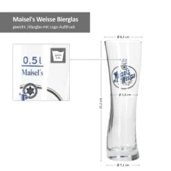 Van Well 6x Maisel’s Weisse Weizenbiergläser 0,5L Geeicht Hefe Weißbierglas Beer -Tassenladen 57c67558a47be19bc3486d5fcee54d18