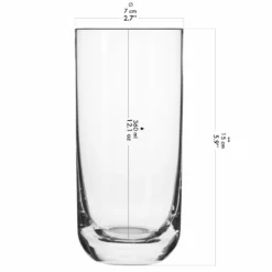 KROSNO Longdrinkgläser Wassergläser Trinkgläser | Set Von 6 | 360 ML | Glamour Kollektion | Perfekt Für Zuhause, Restaurants Und Partys | Spülmaschinenfest -Tassenladen 58d617d4e7bb57ff6d54e67f0a70e34c