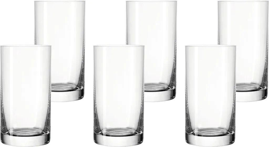 LEONARDO 039612 Easy+ Wasser Becher Medium, Glas, 240ml, H 12cm, Klar (6 Stück) 6 LEONARDO 039612 Easy+ Wasser Becher Medium, Glas, 240ml, H 12cm, Klar (6 Stück) – Bild 4