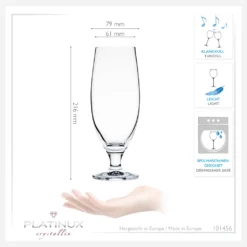 Bierkelche 500ml (max. 580ml) Set 6-Teilig Bierglas Weizengläser Aus Crystalline Glas -Tassenladen 5ea42374ba19e8222eb47e296f6b09dd