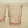 Wassergläser Solange Reliefmuster 6xSet Rosa Transparent 265ml -Tassenladen 68424d90b803ffbd666897c59a696519
