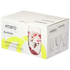 KROSNO Blended Hohe Wassergläser, 6er-Set, 510 Ml -Tassenladen 727315a5cd35790d5c980db9cb6829bd