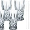 Nachtmann Latte Macchiato Set/4 + 4 Glastrinkhalme 7604/8tlg. Noblesse 104671 -Tassenladen 7e166f4e1117913e41da4522d464fdf4