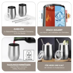 GOURMETmaxx Getränkebecher Inkl. Trinkhalm - 2er-Set 18 GOURMETmaxx Getränkebecher Inkl. Trinkhalm - 2er-Set -Tassenladen 833e1a51fe1b1e3c2714bdfd260a41bf