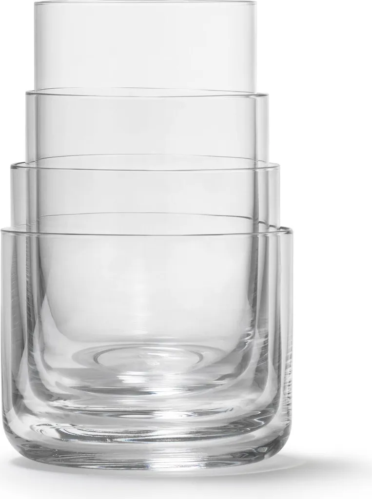 AARKE Gläser 4er Set Nesting Glasses 4x 290ml Kristallglas Stapelbar Trinkgläser 3 AARKE Gläser 4er Set Nesting Glasses 4x 290ml Kristallglas Stapelbar Trinkgläser