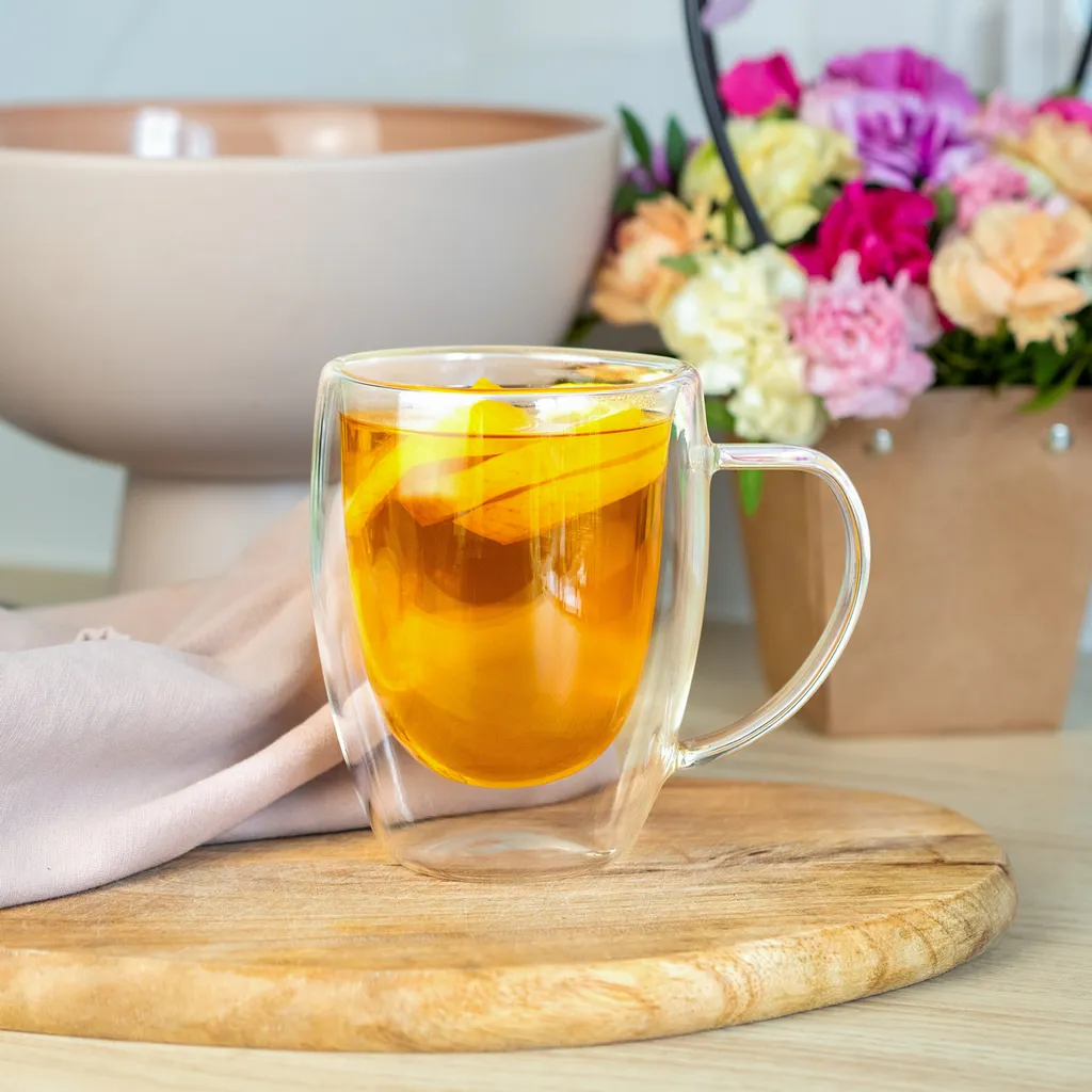 Wessper Doppelwandig Kaffeegläser Mit Henkel, 6 Stück X 350 Ml, Großes Hitzebeständiges Doppelwandglas, Thermogläser, Kaffeegläser Temperaturbeständig Mokkatassen, Teegläser, Latte Machiatto Gläser 4 Wessper Doppelwandig Kaffeegläser Mit Henkel, 6 Stück X 350 Ml, Großes Hitzebeständiges Doppelwandglas, Thermogläser, Kaffeegläser Temperaturbeständig Mokkatassen, Teegläser, Latte Machiatto Gläser – Bild 2