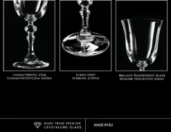 KROSNO Krista Kleine Rotweingläser, 6er-Set, 220 Ml -Tassenladen 97b9f3d4fe063f35a3789aad9c3c6ff2