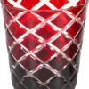 4er Set Kristallgläser Dio, Rot, Handgeschliffenes Glas , Höhe 10 Cm, Füllmenge 0,23 Liter -Tassenladen 982bea11fd2d9c5e2431e40a87e02cfd
