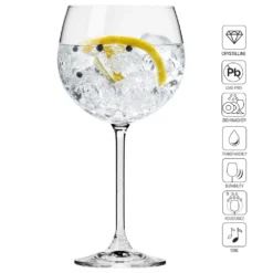 KROSNO Venezia Gin Tonic Wassergläser, 6er-Set, 480 Ml -Tassenladen 98772734fb0d2d576c179d5362f157d0