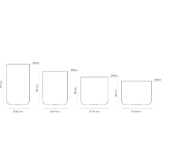 AARKE Gläser 4er Set Nesting Glasses 4x 290ml Kristallglas Stapelbar Trinkgläser 21 AARKE Gläser 4er Set Nesting Glasses 4x 290ml Kristallglas Stapelbar Trinkgläser -Tassenladen 9b400ebdbe6ac069a4b079b541abb972